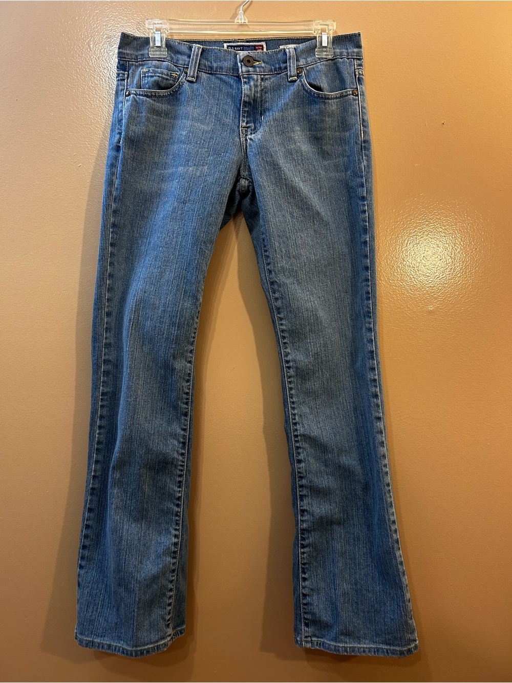 Old Navy Medium Blue Ultra Low Boot Cut Jeans